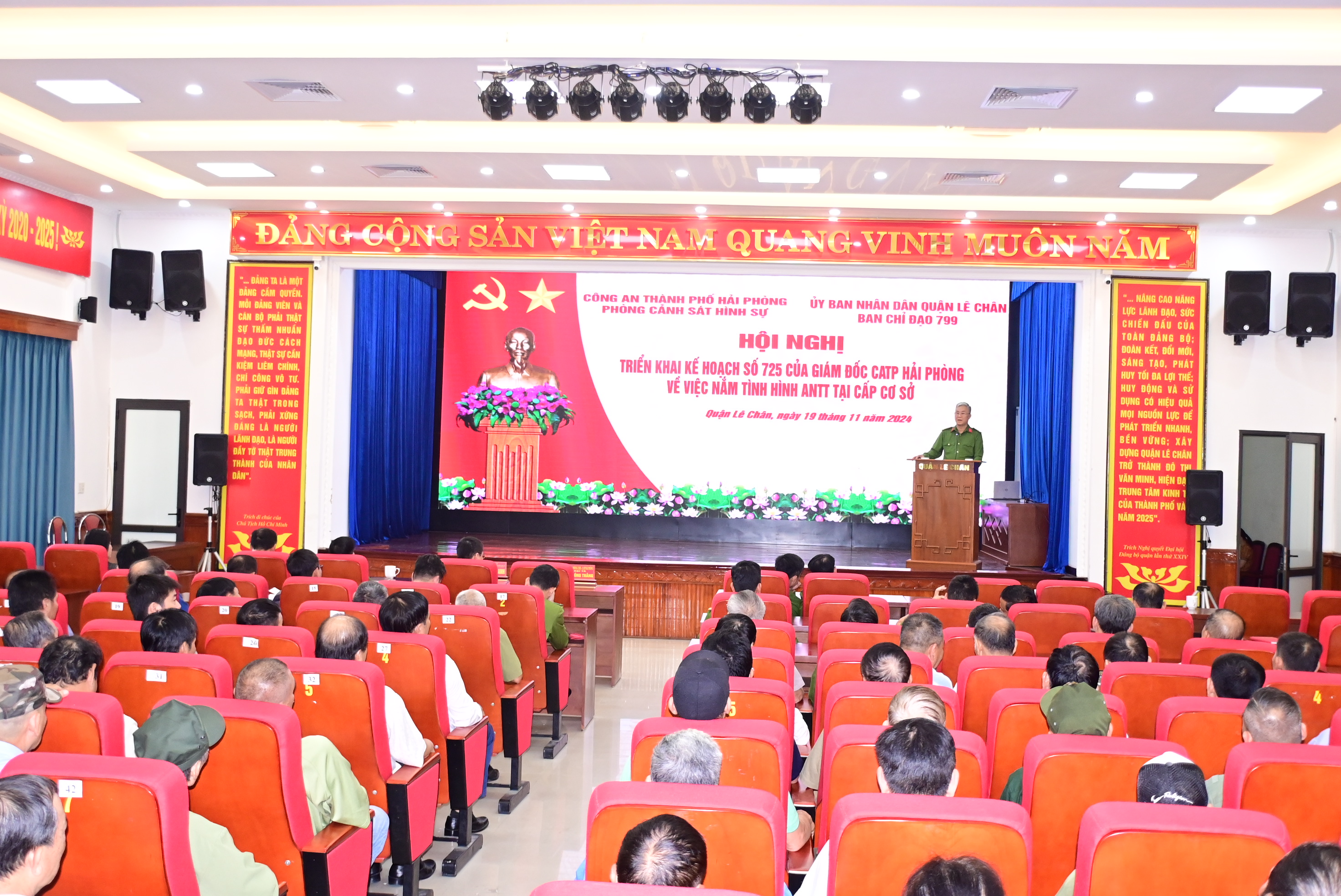 Triển khai Kế hoạch  về việc nắm tình hình An ninh trật tự tại cơ sở ở địa bàn quận Lê Chân